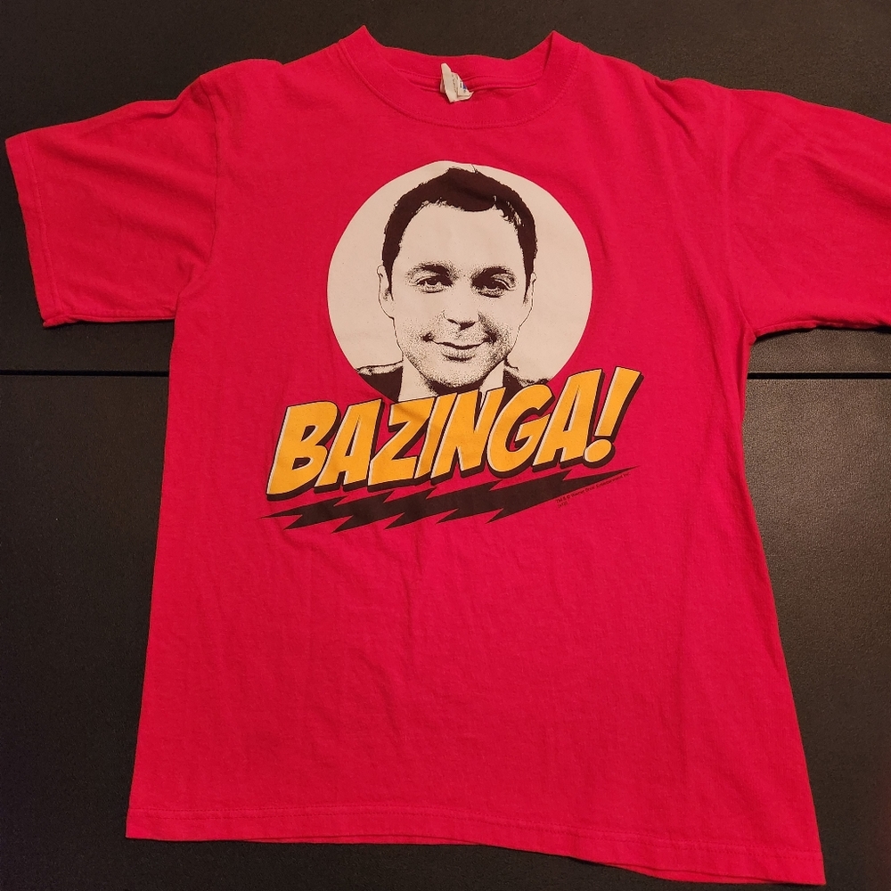 Big Bang Theory Sheldon Bazinga tee shirt